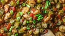 Southern Okra and Tomatoes with Shrimp