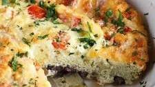 Southwestern Crustless Quiche Recipe with Black Beans {Vegetarian}