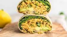 Spicy Chickpea Wraps with Spinach and Avocado