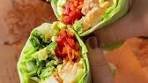 Spicy Shrimp Spring Rolls with Tahini Dipping Sauce