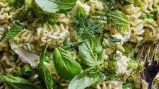 Spring Pea Pasta with Burrata