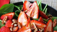 Strawberry and Spinach Salad with Honey Balsamic Vinaigrette