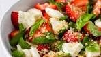 Strawberry Caprese Quinoa Salad with Balsamic Vinaigrette