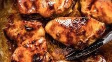 Sweet and Spicy Glazed Chicken Thighs