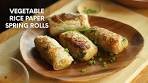 Vegetable Rice Paper Spring Rolls | Vegetarian and Vegan ...