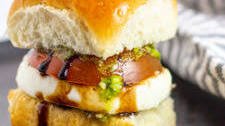 Vegetarian Caprese Sandwich with Balsamic Glaze