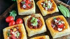 Vegetarian Chorizo Taco Puff Pastry Bites