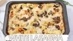 Vegetarian White Lasagna with Mushrooms Recipe (So Cheesy)
