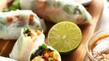 Vietnamese Spring Rolls with Crispy Tofu