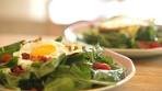 Warm Spinach Salad, Bacon and Fried Egg Recipe | Kin ...