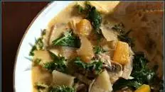Zuppa Toscana Inspired Cream of Mushroom Soup