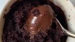 1 Min Molten Lava Chocolate Mug Cake Recipe