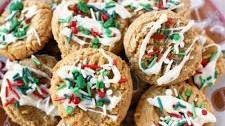 3 Ingredient Christmas Peanut Butter Cookies