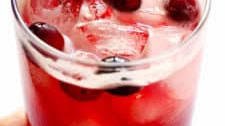 3-Ingredient Cranberry Bourbon Fizz