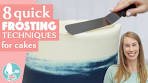 8 Quick Frosting Techniques for Cakes