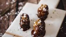 Almond Butter Stuffed Dates with Chocolate