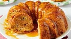 Apple Cake with Caramel Glaze