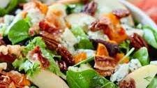 Autumn Salad with Roasted Sweet Potatoes and Pecans