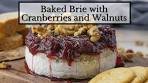 Baked Brie with Cranberries and Walnuts