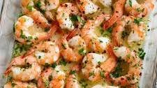 Baked Shrimp (with Garlic Lemon Butter Sauce)