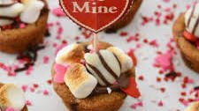 Be Mine S’mores Chocolate Chip Cookie Cups