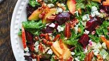Beet and Apple Salad with Honey-Lemon Mustard Dressing