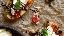 Burrata Bruschetta recipe with Roasted Tomatoes