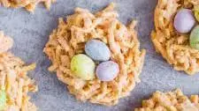 Butterscotch Bird's Nest Cookies with Chow Mein Noodles