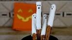 Chocolate Covered Ghost Pretzels | Halloween Recipes