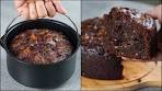 Chocolate Fruits Cake Recipe | Chocolate Fruits & Nuts Cake ...