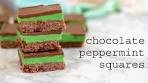 Chocolate Peppermint Squares | traybakes & more
