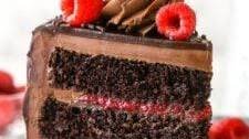 Chocolate Raspberry Layer Cake