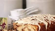 Cinnamon Roll Quick Bread with Cream Cheese Glaze