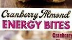 CRANBERRY ALMOND ENERGY BITES
