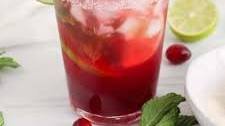 Cranberry Juice Mocktail with Lime