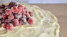 Cranberry Orange Cake with Cream Cheese Frosting