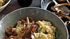 Creamy brie and mushroom risotto