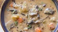 Creamy Mushroom Wild Rice Soup