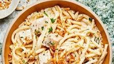 Creamy Turkey Pasta with Almonds