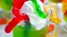 Creepy Crawly Green Jell-O Cups
