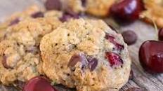 Dark Chocolate Cherry Oatmeal Cookies