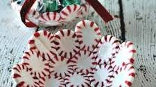 DIY Peppermint Candy Bowls