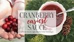 Easiest Whole Food Spiced Cranberry Sauce