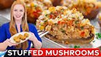 Easy Cheese & Sausage Stuffed Mushrooms Recipe - perfect ...
