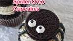 Easy spider Oreo cupcake decorating idea! 🕷️🖤 Pipe a swirl ...