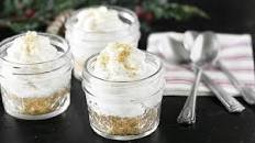 Eggnog Cheesecake Cups