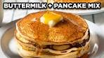 Fluffy Buttermilk Pancakes with Pancake Mix