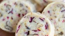 Fresh Cranberry Orange Pecan Shortbread Cookies