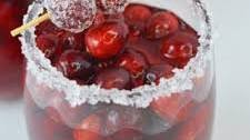 Frosted Cranberry Vodka Cocktail