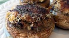 Garlic, Parmesan Stuffed Mushrooms